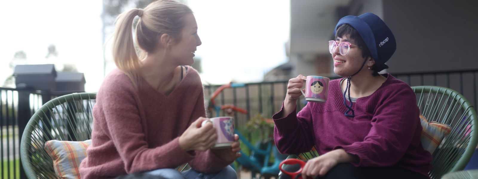 NDIS support worker assisting a participant at home in Melton